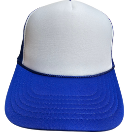 Royal Blue and White Blank Hat