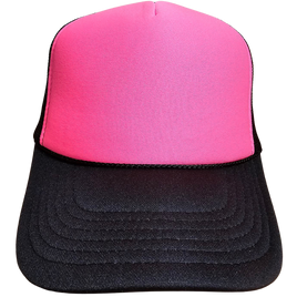 Black and Neon Pink Blank Hat